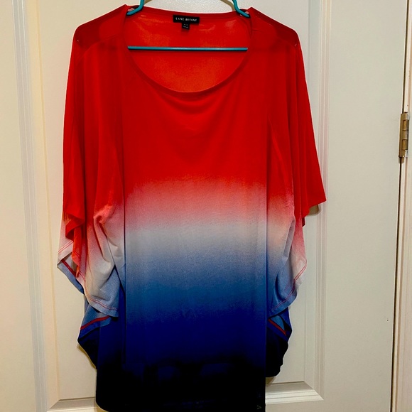 Lane Bryant Plus Size Summer Ombré Top - Picture 2 of 4